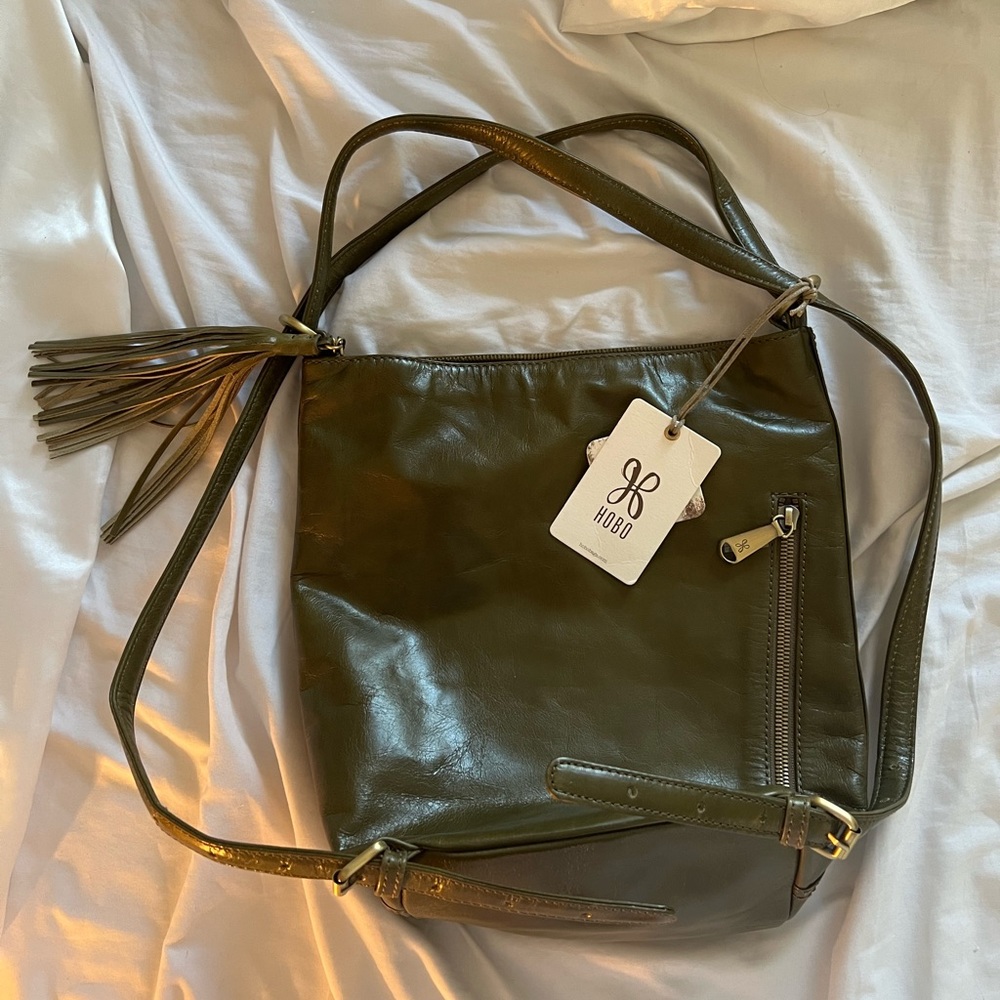 NWT Hobo Leather Green Bag/Backpack